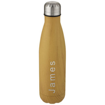 Cove 500 ml vakuumisolert flaske av rustfritt stål med trykk i imitert tre
