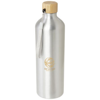 Malpeza 1000 ml vannflaske av RCS sertifisert resirkulert aluminium