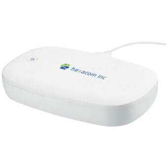Capsule UV smarttelefon desinfiseringsboks med 5W trådløs ladematte