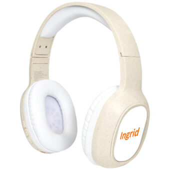Riff Bluetooth®-hodetelefoner av hvetehalm med mikrofon