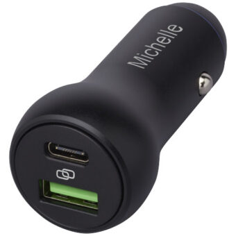 Pilot dobbel 55 W USB-C/USB-A-billader