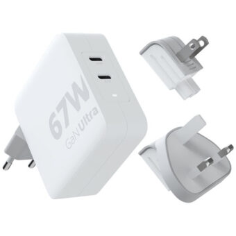 Xtorm XVC2067 GaN Ultra 67 W-reiselader med 100 W USB-C PD-kabel