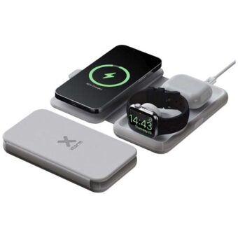 Xtorm XWF31 15 W sammenleggbar 3-i-1 trådløs reiselader
