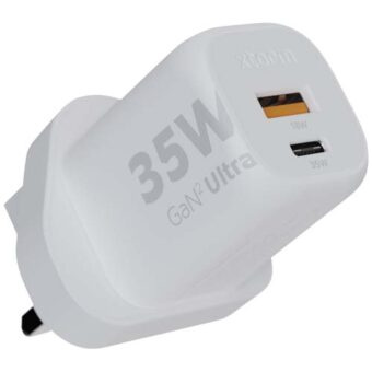 Xtorm XEC035 GaN² Ultra  35 W–vegglader – støpsel for Storbritannia