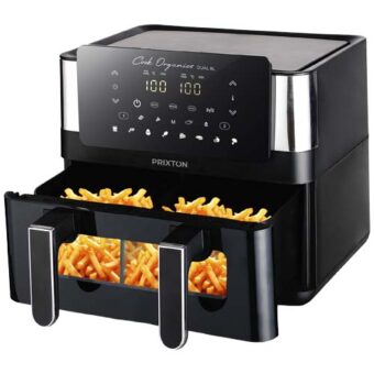 Prixton Cook Organics dobbel airfryer 8 L