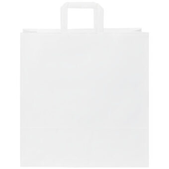Pose av 80-90 g/m² kraftpapir med flate håndtak – XLarge