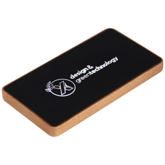 SCX.design P35 5.000 mAh mobillader med detaljer i tre