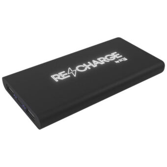 SCX.design P40 10 000 mAh opplyst trådløs mobillader av gummi