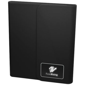 SCX.design O18 A5 notatblokk med 5 W trådløs 4 000 mAh mobillader og lysende logo