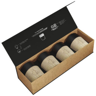 SCX.design D06 sett i fire deler magnetisk keramisk kaffekrus
