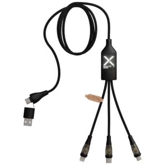SCX.design C50 5-i-1 hurtigladende 100 W / 5 A-kabel med digital skjerm