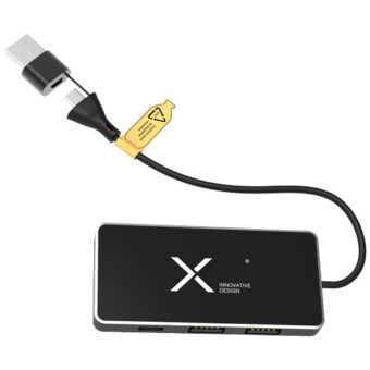 SCX.design H20 8-i-1 USB-hub med dobbel inngang og 6-porter