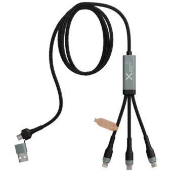 SCX.design C53 100 W 5-i-1 rPET ultrarask ladekabel