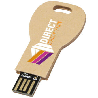 Nøkkelformet resirkulert papir USB 2.0