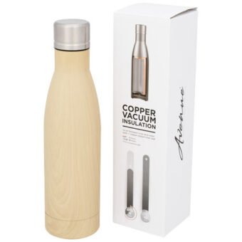 Vasa 500 ml termoflaske i trelignende kobber