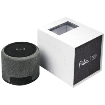 Fiber 3W Bluetooth® høyttaler med trådløs lading