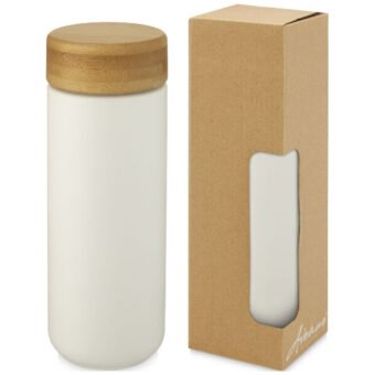 Lumi 300 ml keramisk termokopp med bambuslokk