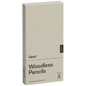 Karst® 5 pakk 2B trefrie grafittblyanter