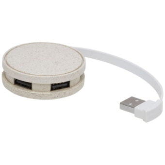 Kenzu USB hub av hvetehalm