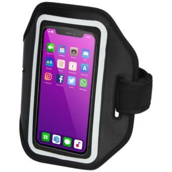 Haile reflekterende armbånd til smarttelefon med transparent deksel