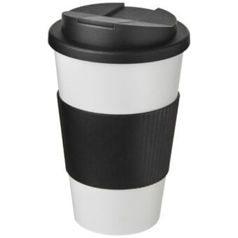 Americano® 350 ml isolert kopp med grep og sølesikkert lokk