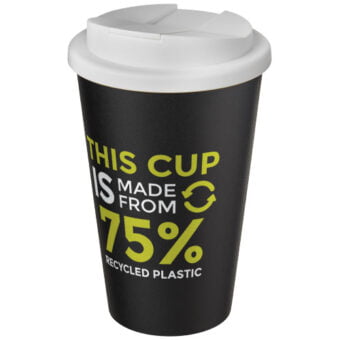 Americano® Eco 350 ml resirkulert isolert kopp med sølesikkert lokk
