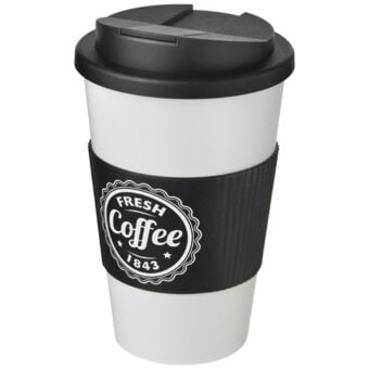 Americano® 350 ml isolert kopp med grep og sølesikkert lokk