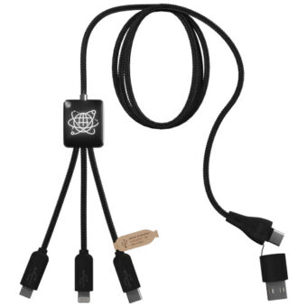 SCX.design C45 5-i-1 rPET ladekabel med dataoverføring