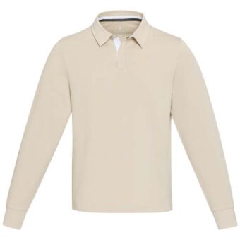 Clyde unisex organic rugby polo sweatshirt