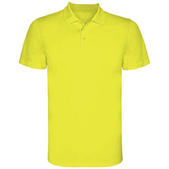 Monzha kortermet teknisk polo for herre
