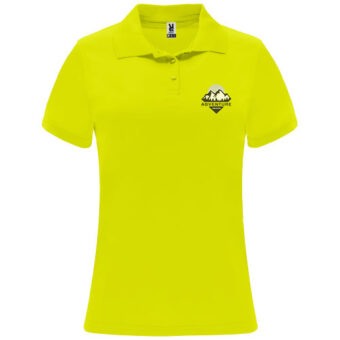Monzha kortermet teknisk polo for dame