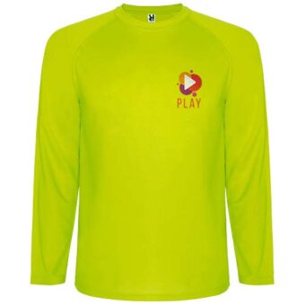 Montecarlo langermet sports t-skjorte for herre